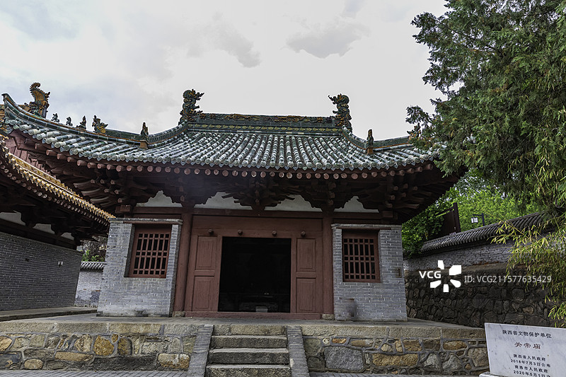 陕西丹凤县棣花古镇二郎庙中的关帝庙--供奉关羽图片素材