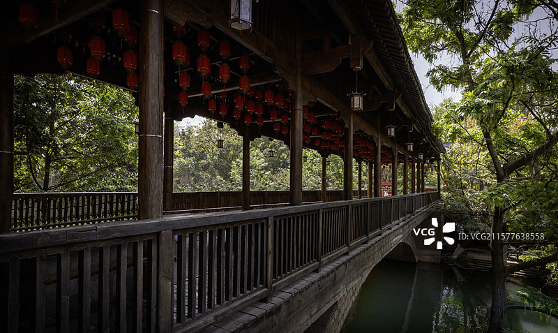 成都始于汉代的千年古镇——五凤溪风光图片素材