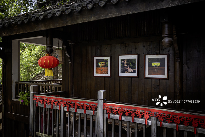 成都始于汉代的千年古镇——五凤溪风光图片素材