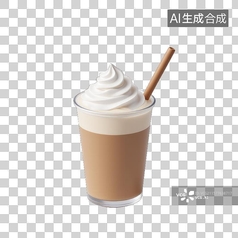 【AI数字艺术】简约风咖啡饮品图片素材