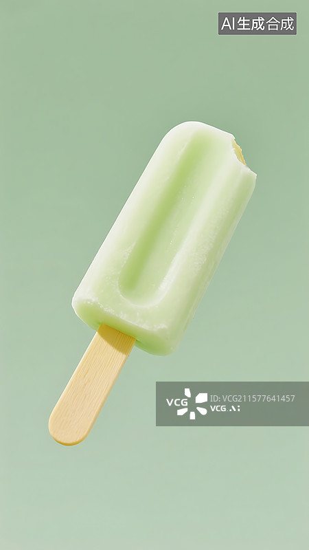 【AI数字艺术】哈密瓜抹茶薄荷冰淇淋图片素材