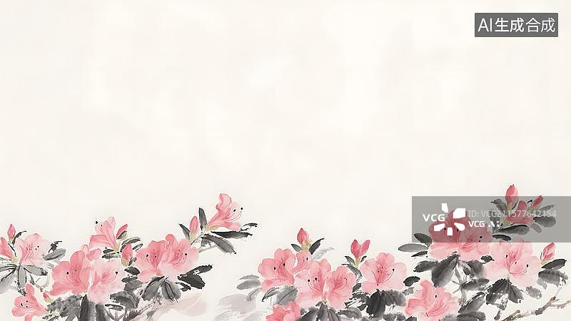 【AI数字艺术】水墨画居下图片素材