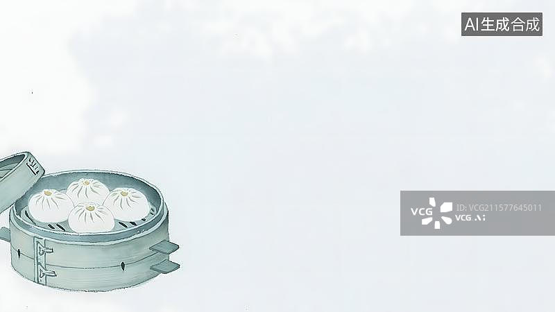 【AI数字艺术】水墨画左下图片素材