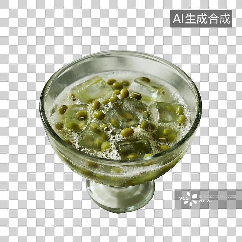 【AI数字艺术】绿豆汤绿豆冰沙冰饮图片素材