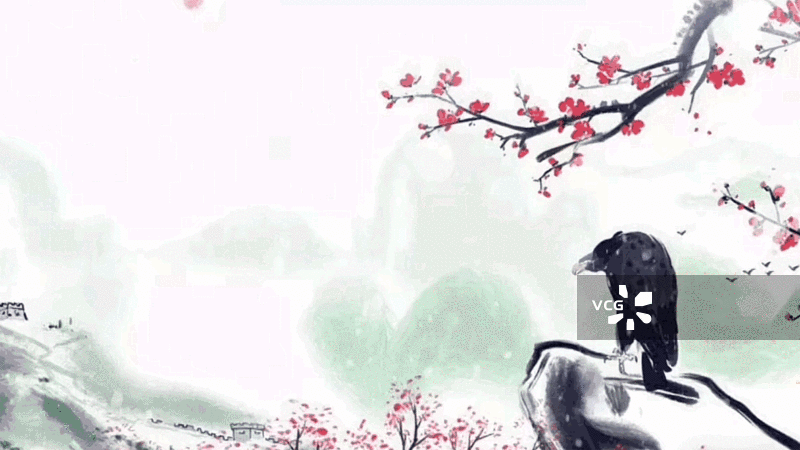 水墨 中国画 传统文化 插图 下雪 冬天 鹰 小雪 冬至 梅花 花图片素材