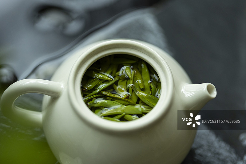 绿茶—仙芝竹尖特写图片素材