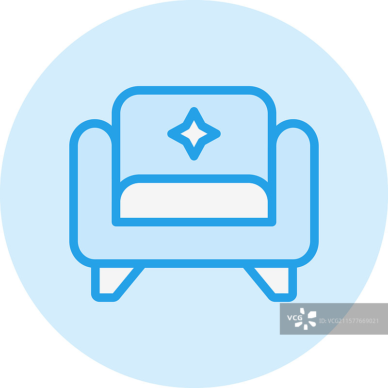 扶手椅图标设计图片素材