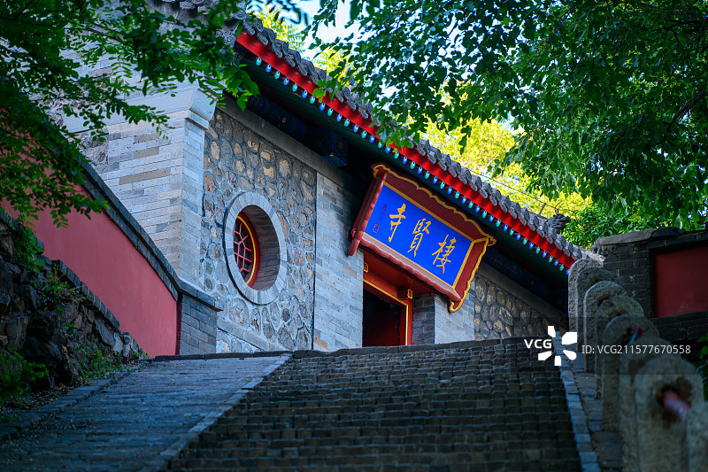 河北秦皇岛山海关角山景区栖贤寺图片素材