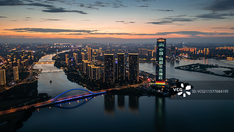 宜兴夜景图片素材