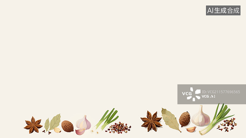 【AI数字艺术】香料2D卡通背景居下图片素材