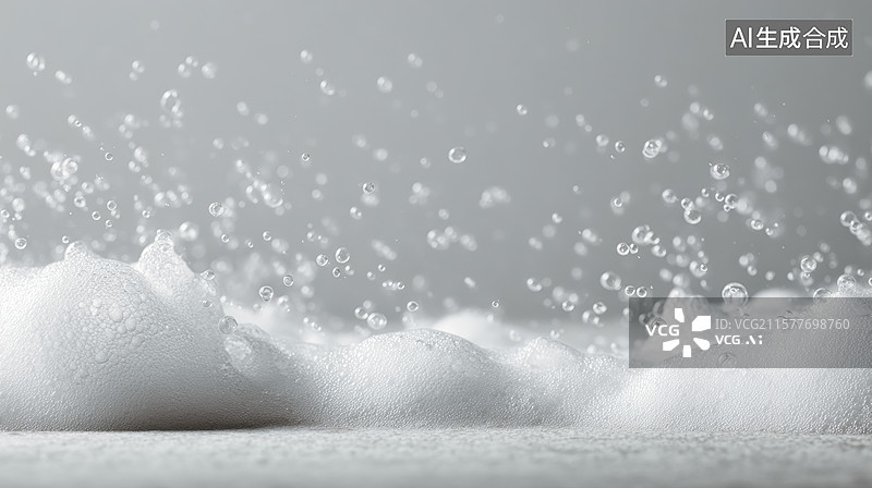 【AI数字艺术】泡沫与气泡的动态瞬间图片素材