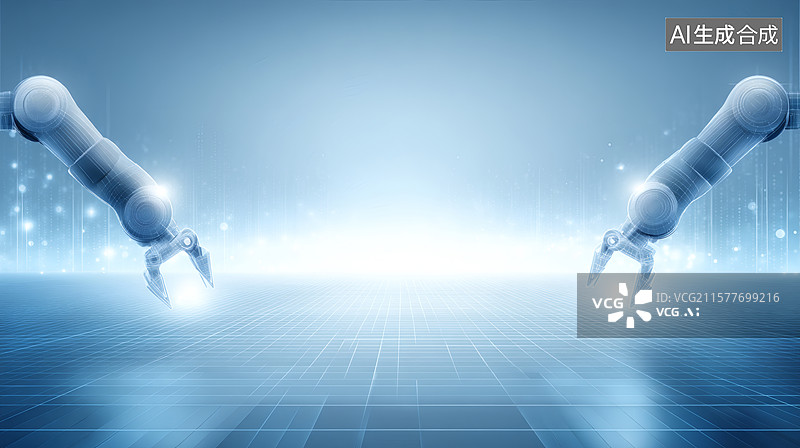 【AI数字艺术】未来科技机械臂图片素材