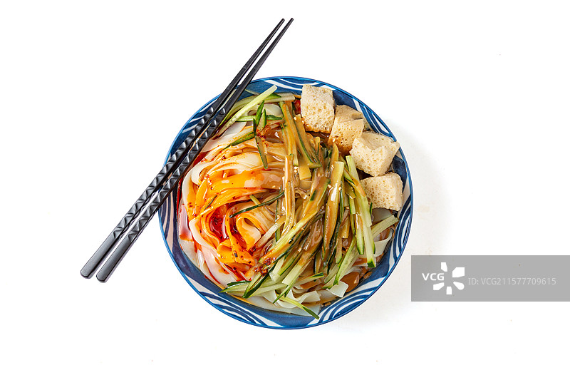 红油麻酱凉皮图片素材