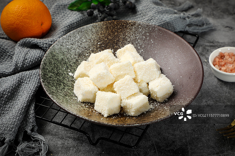 椰奶豆腐图片素材