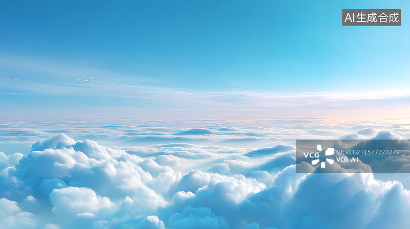 【AI数字艺术】壮阔的云海图片素材