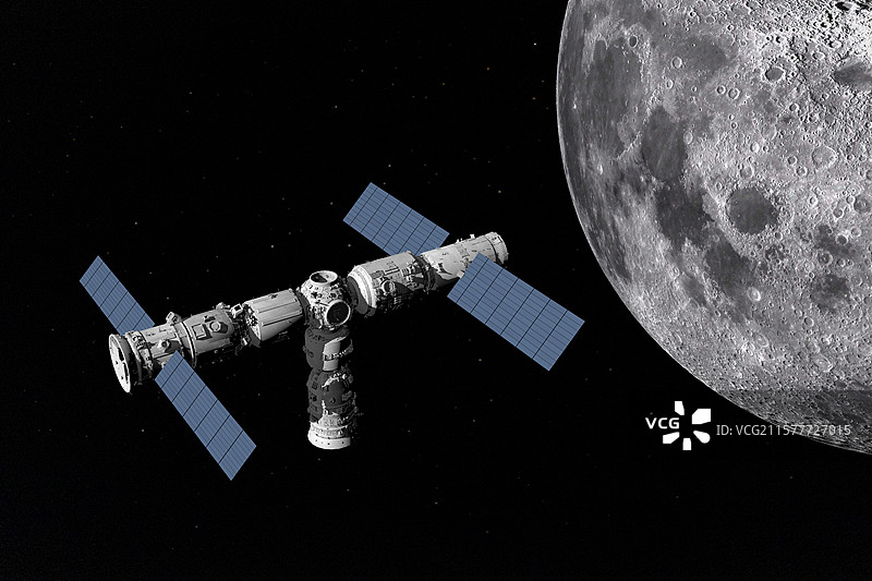 月球空间站，中国空间站，中国载人飞船, 中国载人登月工程图片素材