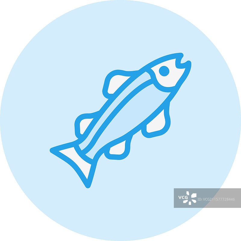 鲑鱼图标设计图片素材