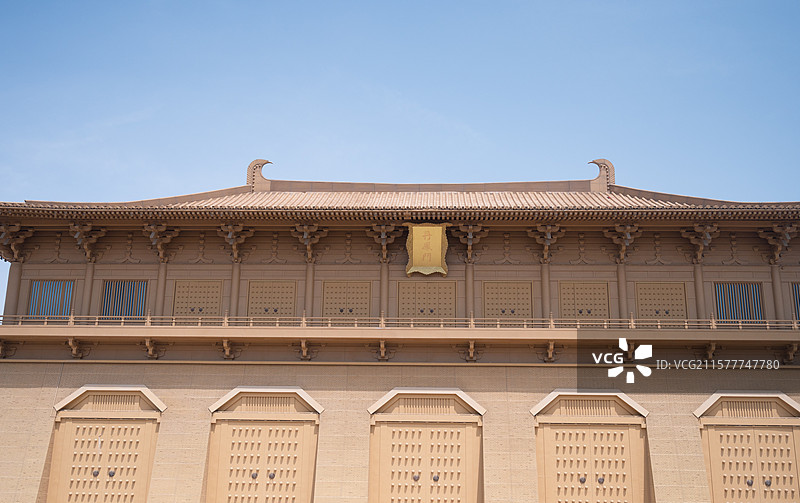 中国陕西西安大明宫宏伟的丹凤门唐朝宫殿建筑图片素材