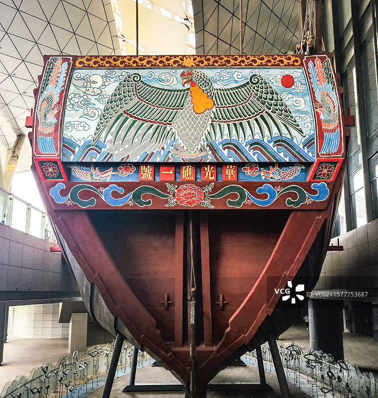 海南中国南海博物馆，华光礁一号沉船图片素材