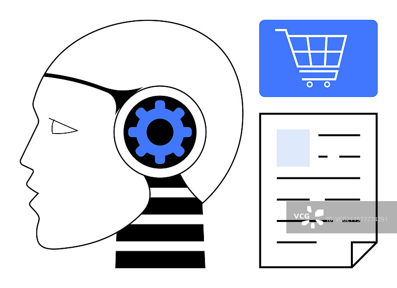 电子商务中的人工智能驱动决策制定图片素材