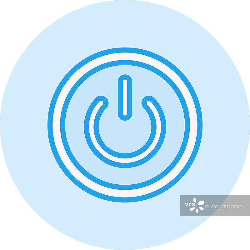 电源按钮图标设计图片素材