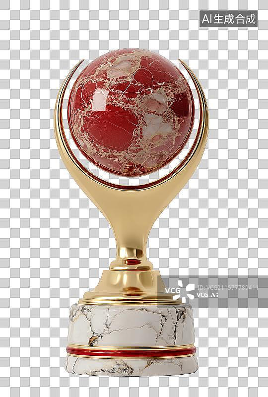 【AI数字艺术】免扣元素奖杯图标图片素材