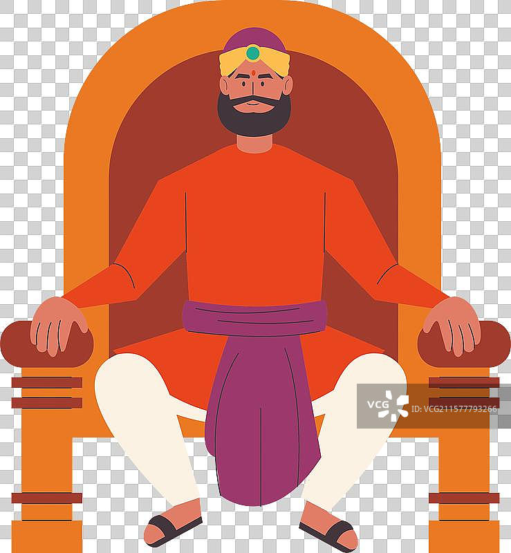 印度国王的王座图片素材