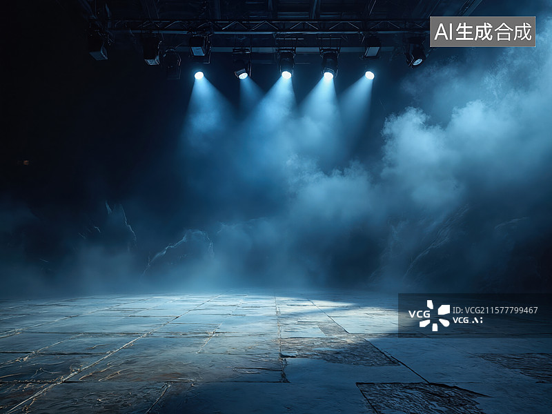 【AI数字艺术】舞台灯光效果图片素材