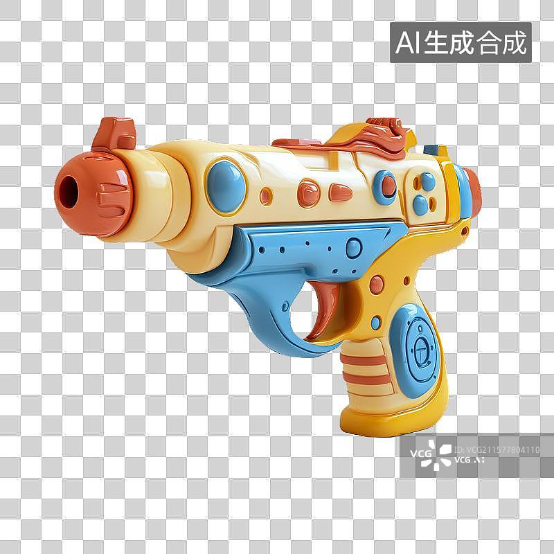 【AI数字艺术】彩色儿童玩具枪图片素材