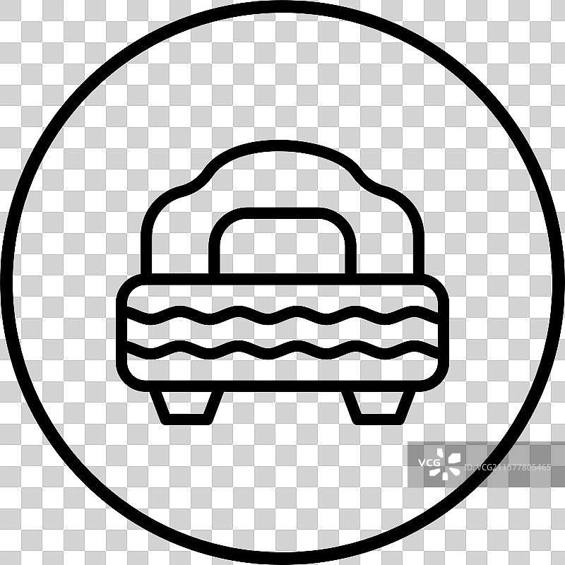 单人床图标设计图片素材