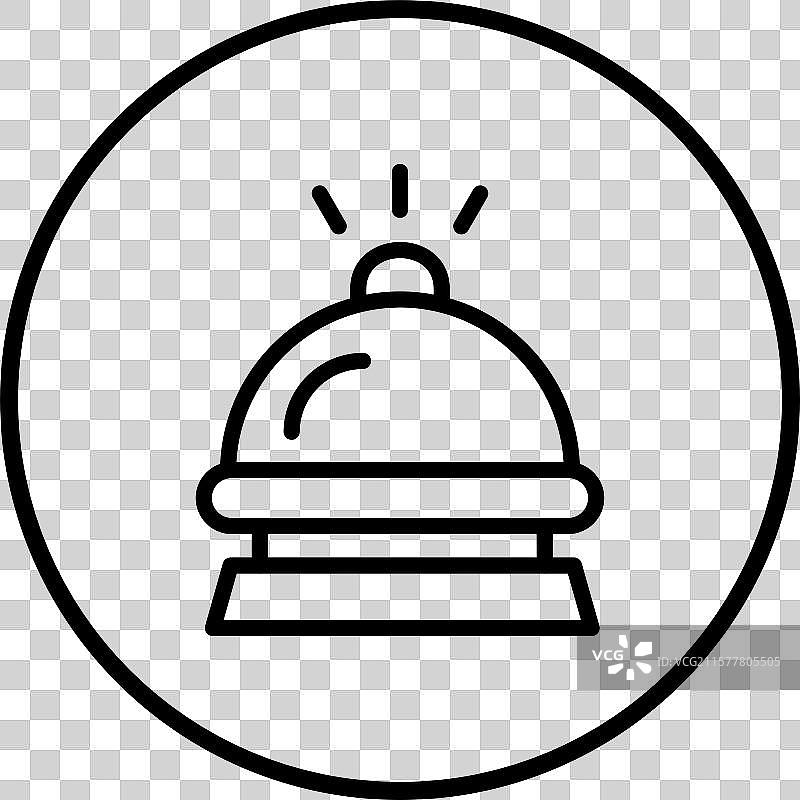 酒店铃铛图标设计图片素材