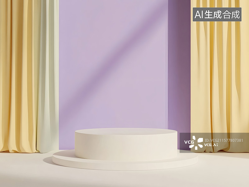 【AI数字艺术】简约舞台布景设计图片素材