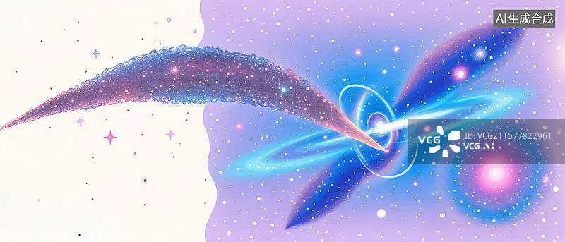 【AI数字艺术】星空中的神秘生物图片素材