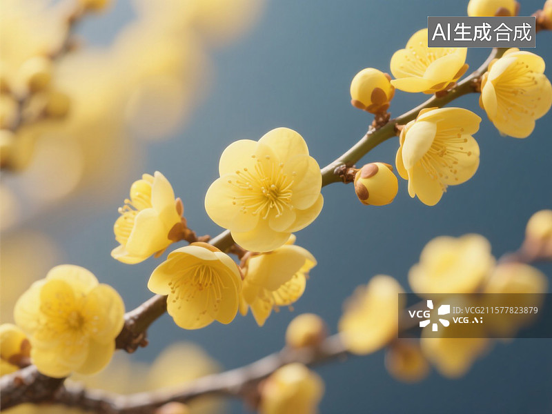 【AI数字艺术】艺术之黄花图片素材