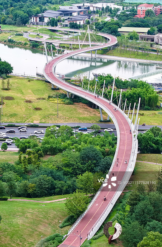 蜿蜒绿道图片素材