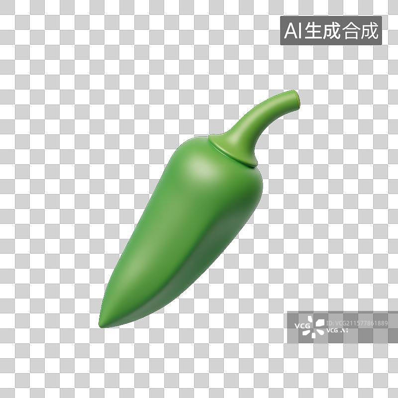 【AI数字艺术】翠绿辣椒的诱惑图片素材