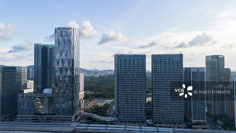 深圳龙华红山龙光玖钻航拍图片素材