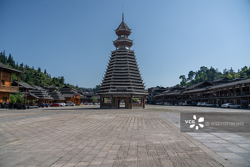 贵州黔东南小黄岗侗寨图片素材