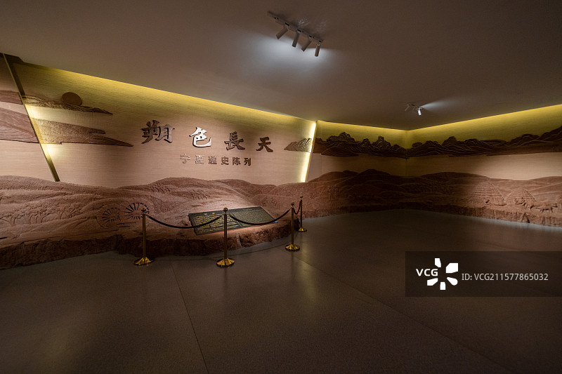 宁夏博物馆-“朔色长天”宁夏通史陈列_序厅空镜图片素材
