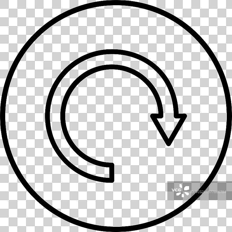 圆形箭头图标设计图片素材