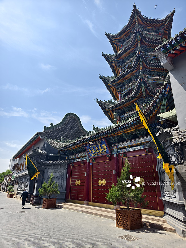 甘肃临夏八坊十三巷清真寺图片素材