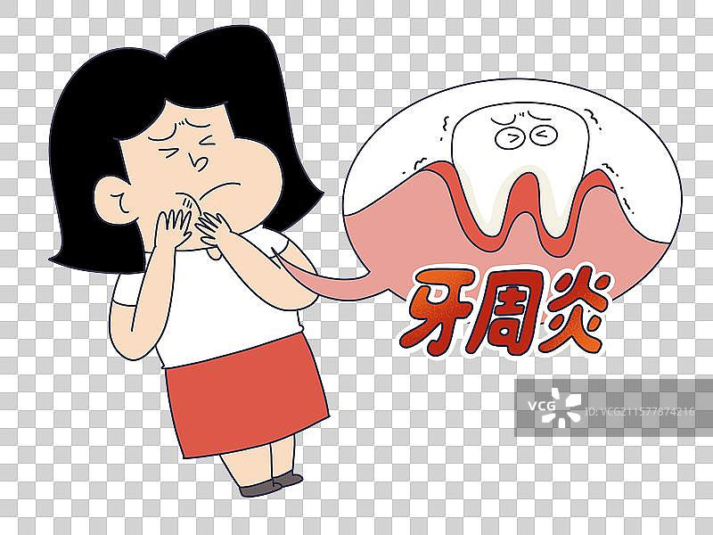 牙痛，牙周炎患者图片素材