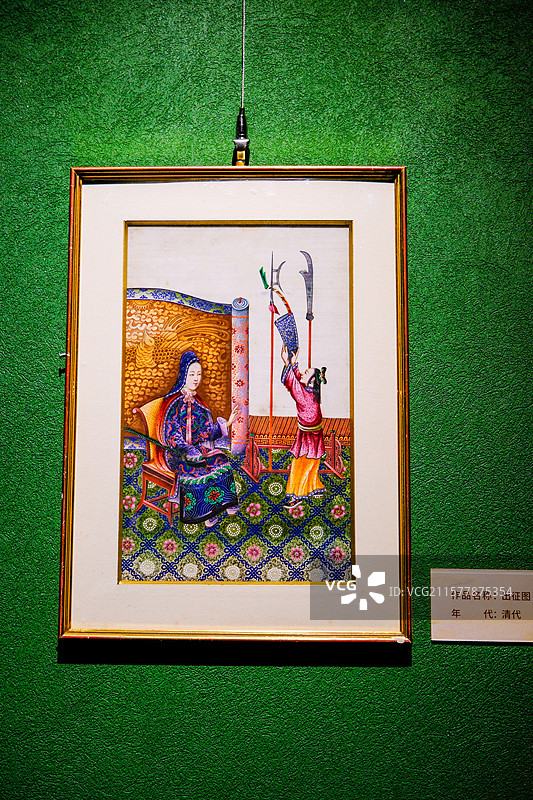 通草画，非物质文化遗产，清代风俗通草画，清代通草画图片素材