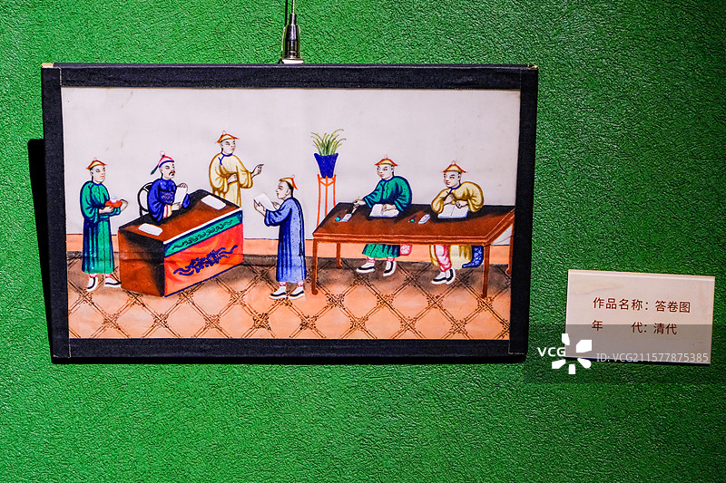 通草画，非物质文化遗产，清代风俗通草画，清代通草画图片素材