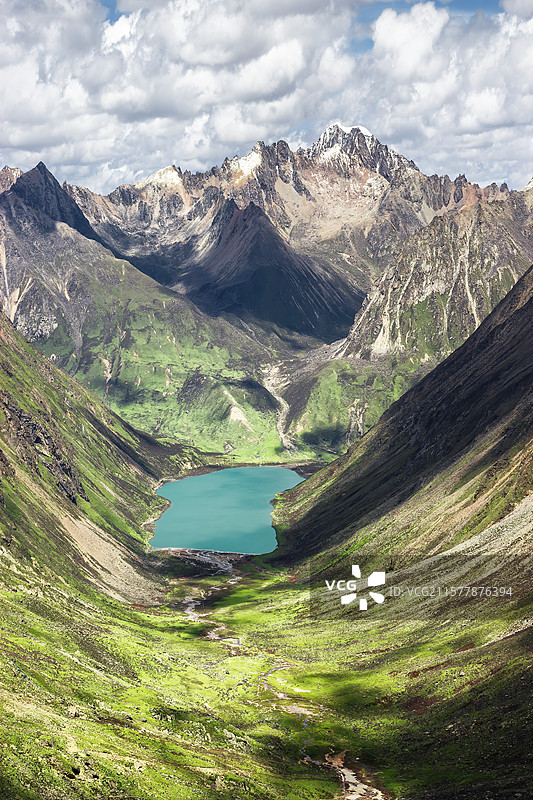 西藏拉姆拉错，山南图片素材