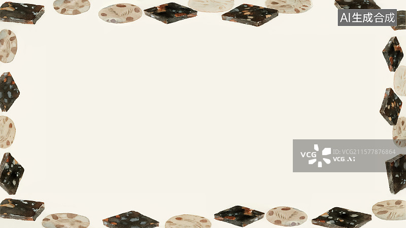 【AI数字艺术】复古中国风水墨画常规背景，红糖阿胶膏 驴皮胶补血养阴中国画工笔没骨画中医药材天然补品名贵食材配图角图图片素材