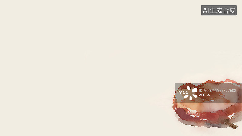 【AI数字艺术】复古中国风水墨画右下背景，干山楂片消食健胃中国画工笔没骨画中医药材天然草本装饰画印花图案角图科普配图图片素材