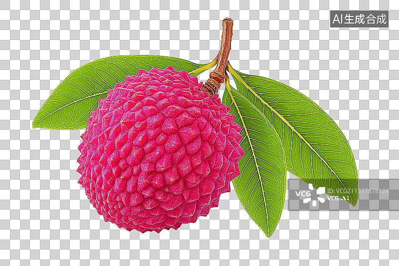 【AI数字艺术】免抠荔枝三维图标图片素材