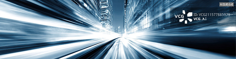 【AI数字艺术】未来派3D数字城市景观蓝色背景上发光玻璃结构数据可视化智慧城市城市规划建筑技术进步抽象商业图片素材