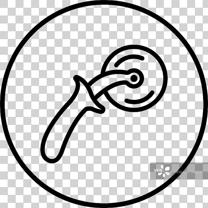 比萨刀图标设计图片素材